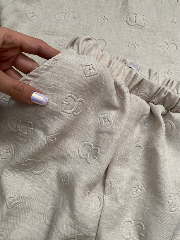 جزییات جیب شلوارک ست تابستانی تیشرت و شلوارک کودک